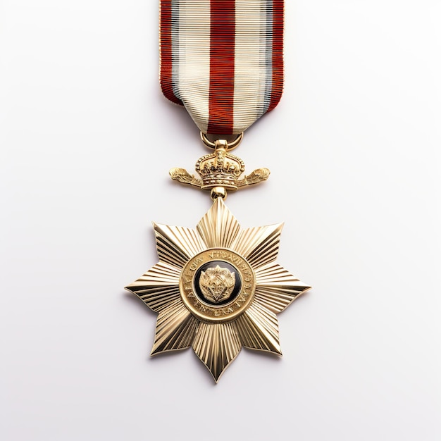 uniform gray medal on white background image