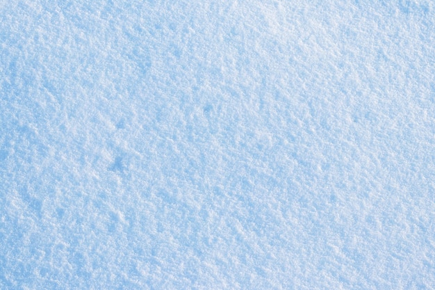 均一な積雪。土地の平らな区画の雪のテクスチャ