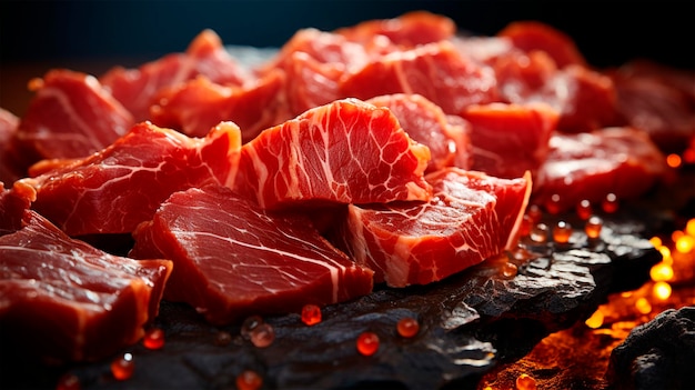 Фото Равномерная текстура свежего мяса