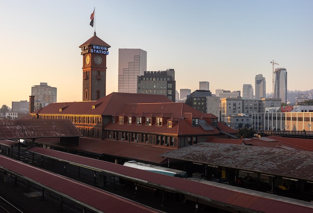 Union Station Train Transportation Complex in Portland Or USA