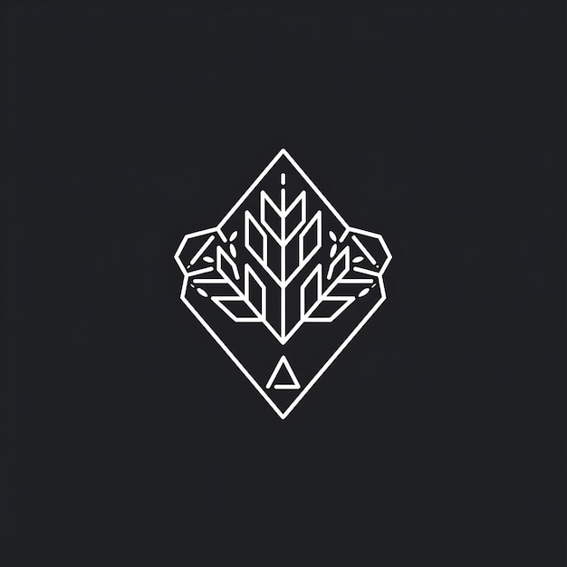 Фото Уникальные и профессиональные логотипы деревьев и листьев тростника с минималистским дизайнерским подходом