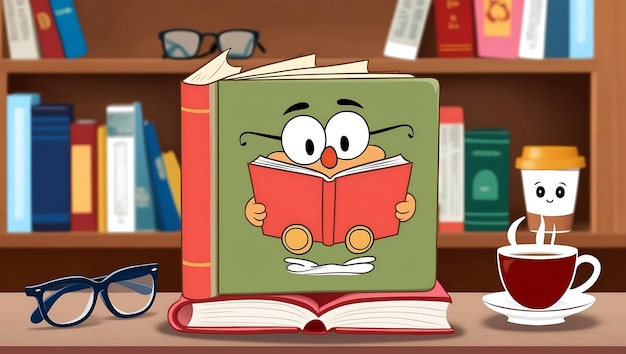 Photo unique book cartoon artwork for creative use