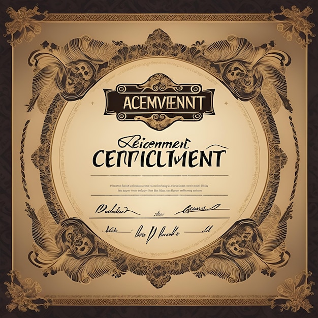 Photo unique certificate template ideas for creative achievements