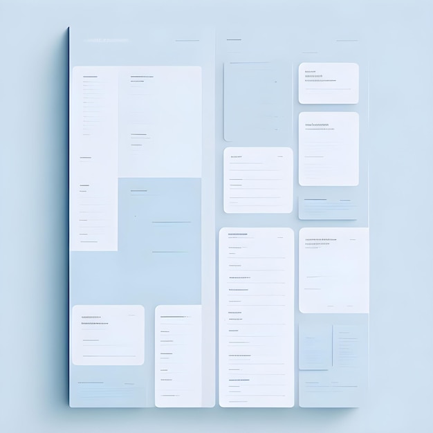 A unique color photo of a template for todo lists