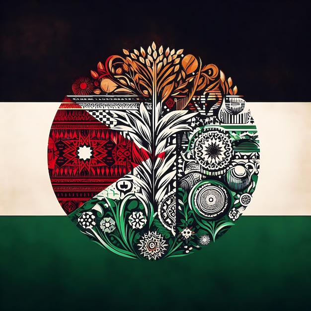 A unique and diverse interpretation of the Palestine flag