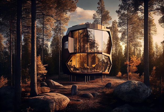 Unique ecofriendly design of the Tree House