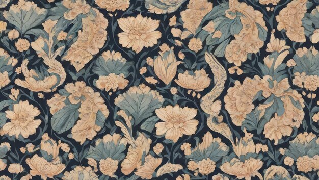 Unique Floral Pattern Background