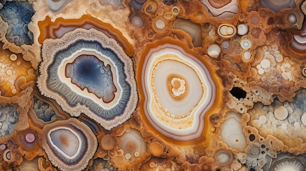 Unique Geode Crystal Pattern