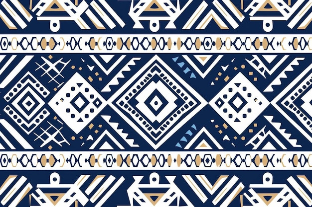 Foto modello senza cuciture vettoriale geometrico unico realizzato in stile etnico stampa tessile azteca perfetta per il sito