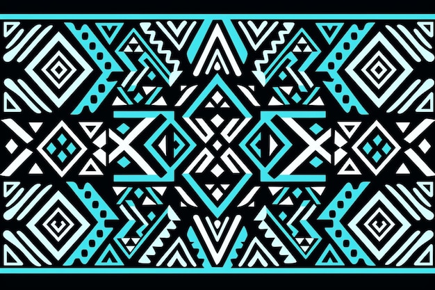 unique geometric vector seamless pattern made in ethnic style aztec textile print perfect for site