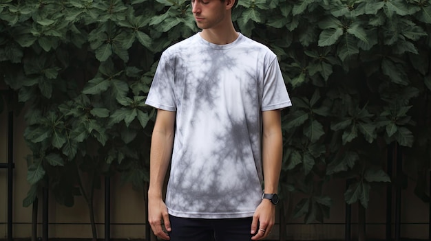 Photo unique gray tie dye