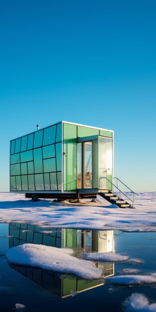 パラメトリックデザインのユニークなグリーンアーキテクチャポータブル小型ホームキューブ