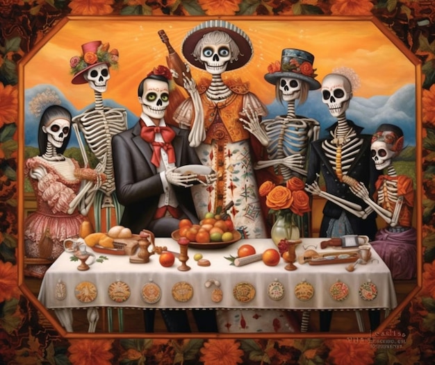 A unique interpretation of Day of the Dead