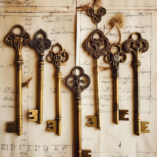 Premium AI Image Unique key set