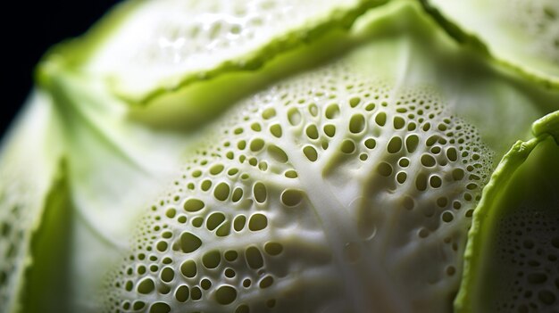 Unique kohlrabi closeup