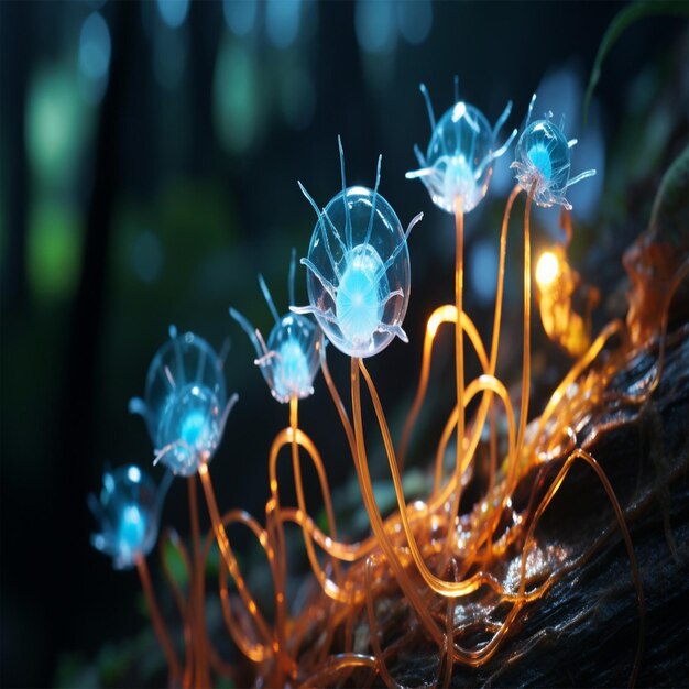 Photo unique macro photography showcasing singlecelled protozoa in microscopic perspective