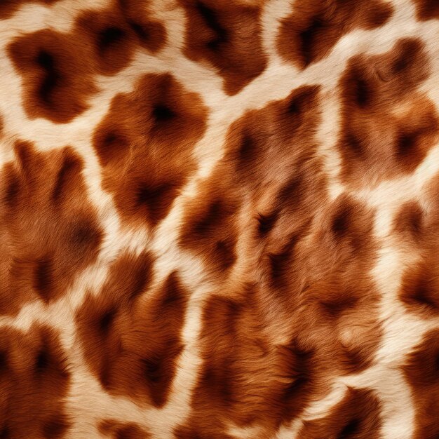 The unique pattern on a piece of fur on a giraffe