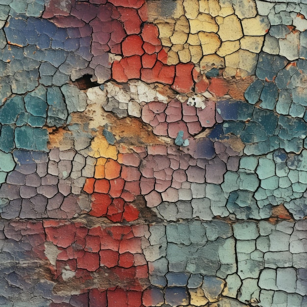 The unique pattern on a piece of multicolored grunge texture