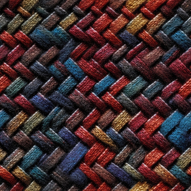 The unique pattern on a piece of multicolored tweed