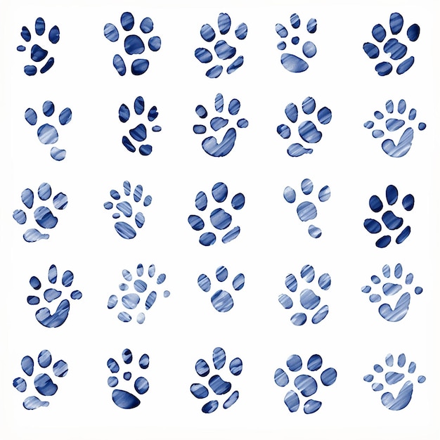 unique paw print patterns