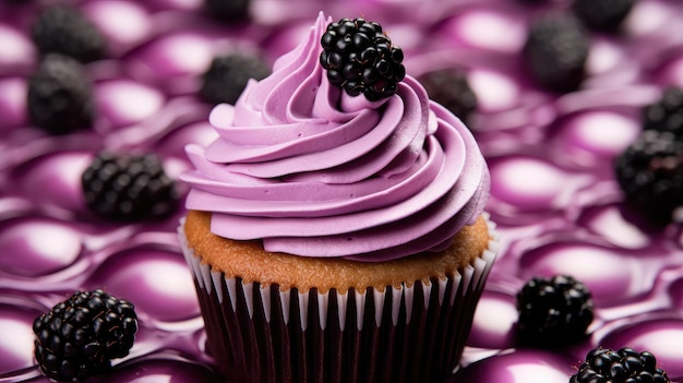 Unique purple cupcake