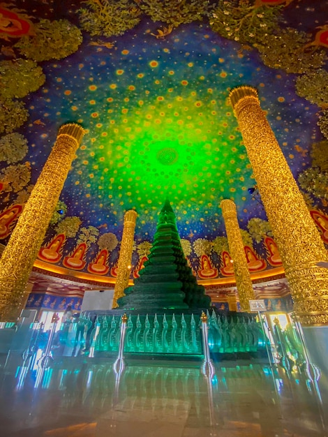 Unique Temple Wat Pak Nam Phasi Charoen in Bangkok Thailand