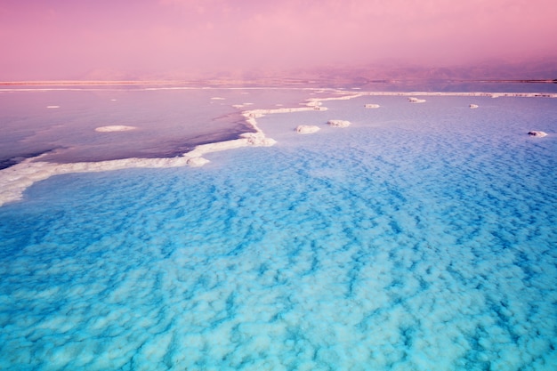 The unique texture of the Dead Sea