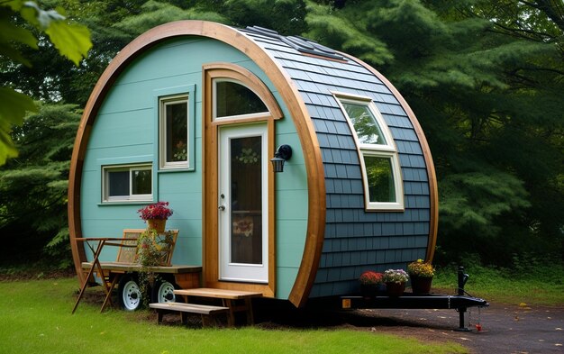 Photo unique tiny house living at its best