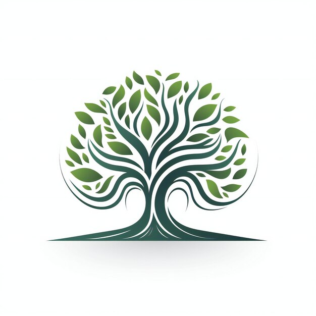 Photo unique tree logo icon