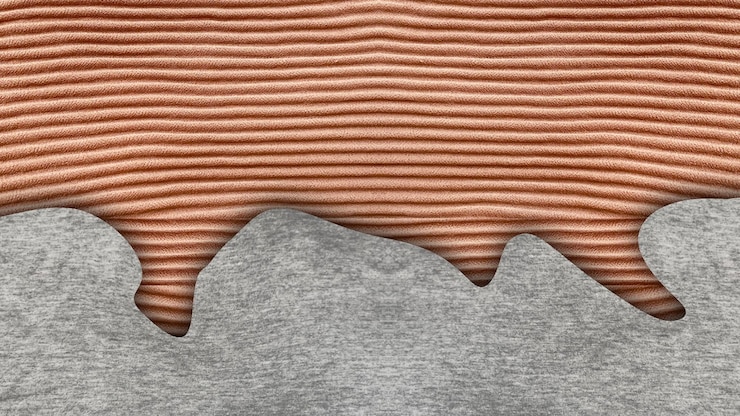 Photo unique two fabrics composition art background