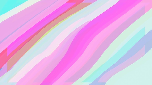 Unique waves sweet colors art background