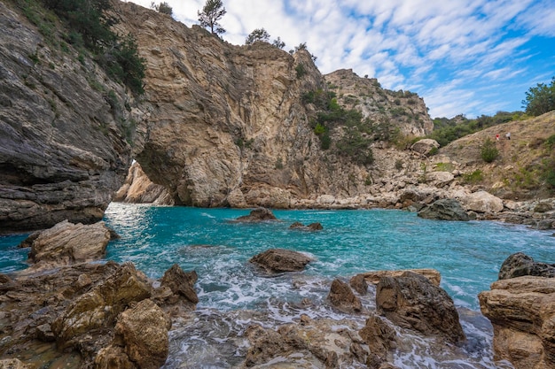 Uniquely beautiful caves and sea in Alanya, Turkey