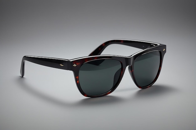 Unisex dark sunglasses isolated