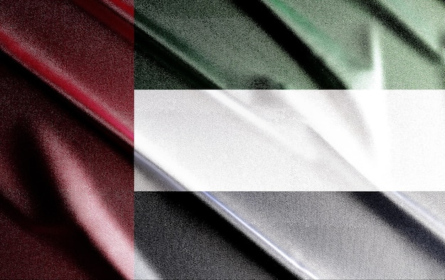 United-Arab-Emirates 3d flag, beautiful country flag in the world, background.