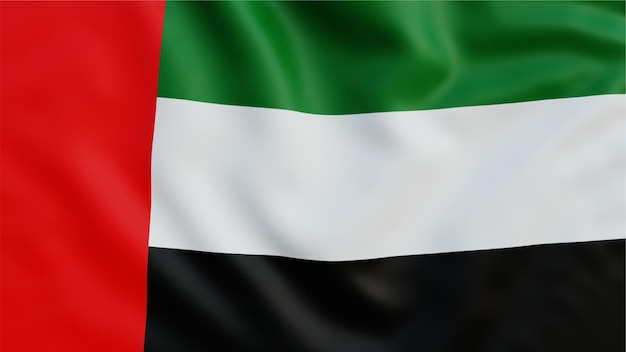 Photo united arab emirates flag