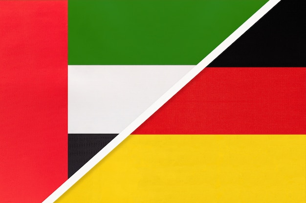 United Arab Emirates and Germany, symbol of national flags