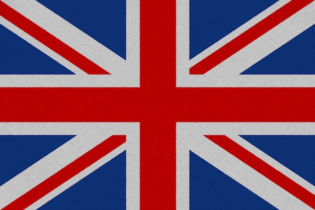 Photo united kingdom fabric flag