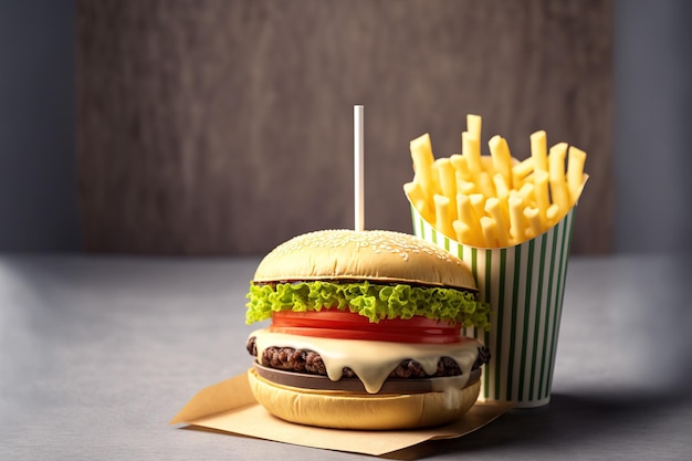 United Kingdoms capital city of London on January 2 2020 Shake Shack hamburger Cheese Fries a Milkshake and a double cheeseburger with tomato lettuce and onion