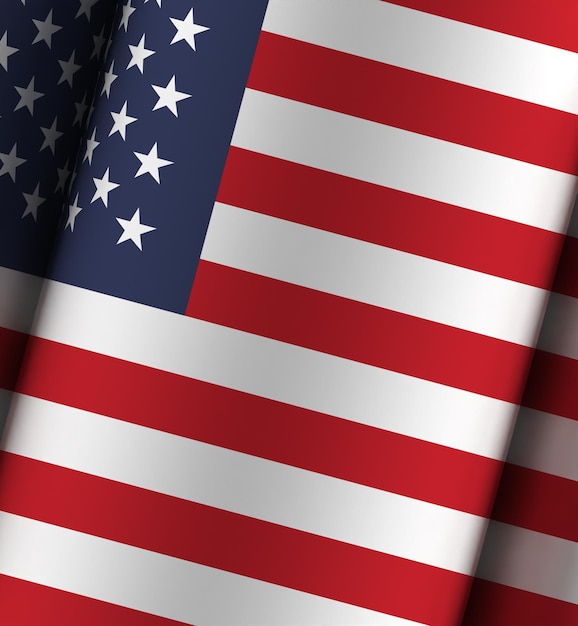 Полный драматический фон флага США
