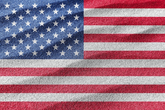 United States sand flag national flag