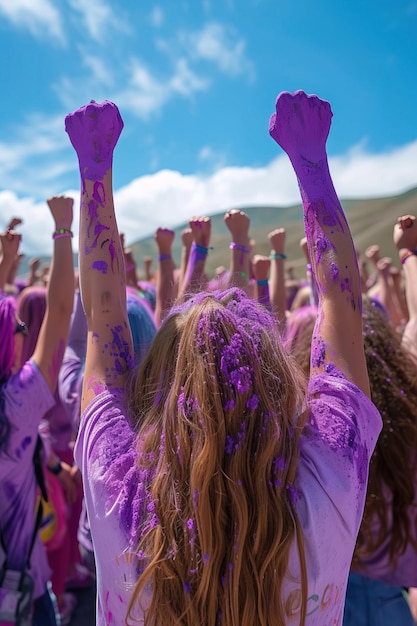 Unity in Purple Hues