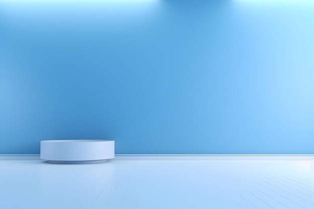 Universal minimalistic blue background for presentation A light blue wall in the interior