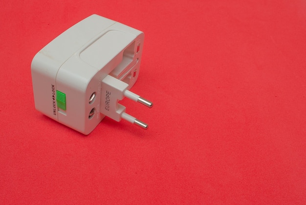 Universal socket adapter with colored background