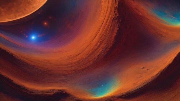 Universe cosmic abstract blurred texture abstract blurry background of mars space