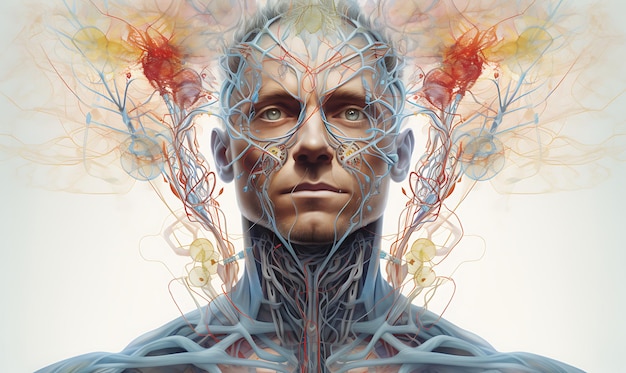 Universe cosmos Anatomical Illustration of the Human BodyGenerative AI