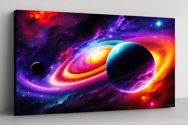 Universe galaxy space background Nebula planets starts suns and planets colorful wallpaper