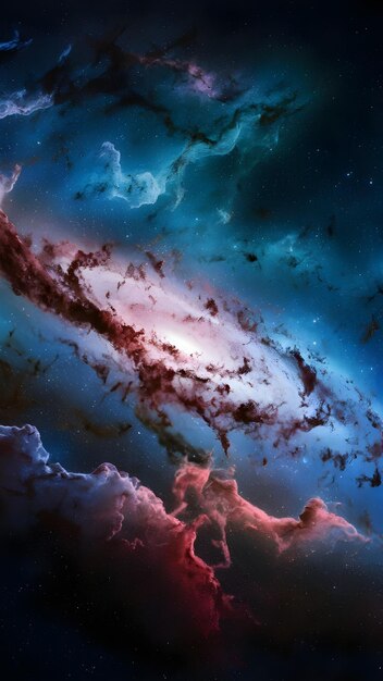 the universe is a galaxy with stars and galaxy in the background