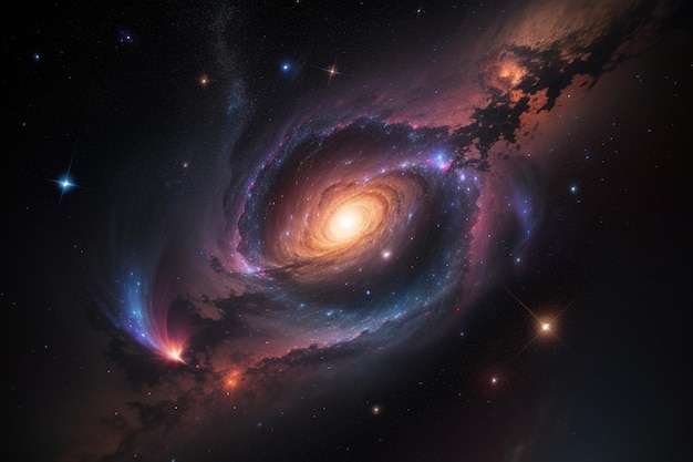 宇宙 銀河 星系 銀河系 太陽系 テクノロジー 背景 壁紙 イラスト