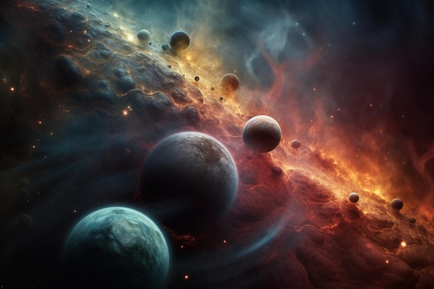 Universestars nebulagalaxy The furthest planet in the universe full of wonder unseen creatures and places generative AI