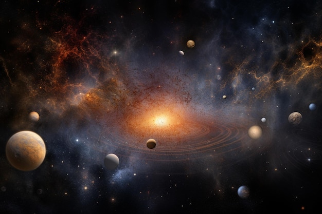 Universestars nebulagalaxy The furthest planet in the universe full of wonder unseen creatures and places generative AI